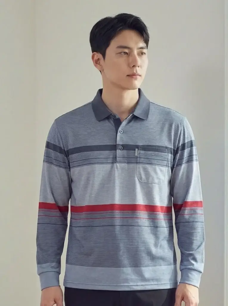 멀티배색 골프 폴로셔츠